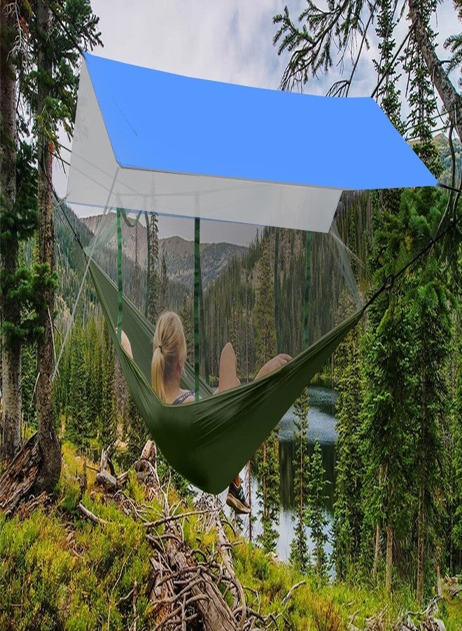 Wind Tour Portable Multifunctional Tent - Footprint, Traveling Awning, Rain Fly, Waterproof Shelter - Outdoor Camping Tarp & Sun Shelter for Hiking, Beach (118118 in) - Image 5