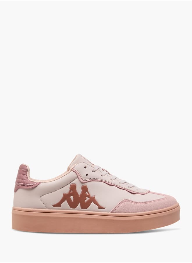Kappa Women's Logo Embossed Sports Shoes with Lace-Up Closure  - Image 3