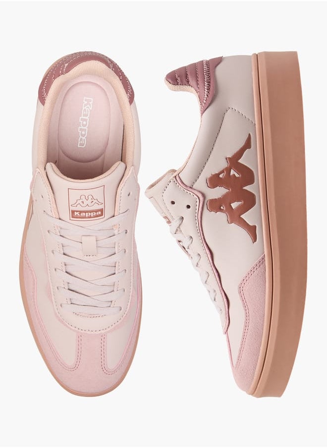 Kappa Women's Logo Embossed Sports Shoes with Lace-Up Closure  - Image 1