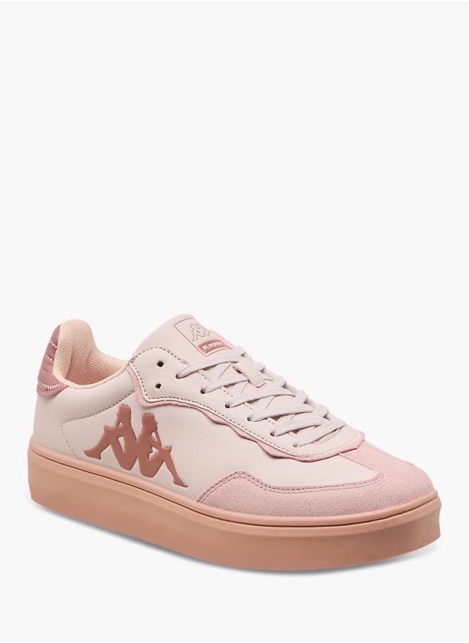 Kappa Women's Logo Embossed Sports Shoes with Lace-Up Closure  - Image 2