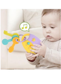 MUMS PLANET 3*1 car key for children, music, light, and a silicone teether, Montessori musical toys for children, educational toys for children, a valuable gift for children  - Image 2