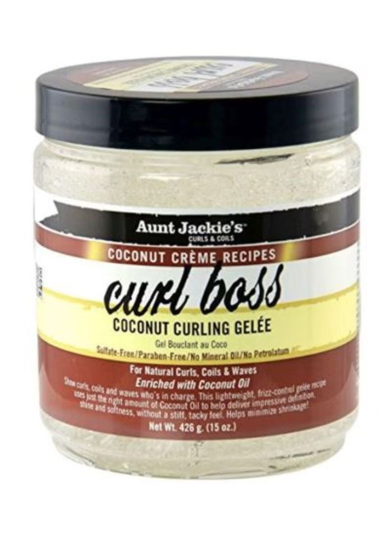 Aunt Jackie's AUNT JaCKIE'S CURL BOSS COCONUT CURLING GEL 15oz  - Image 1