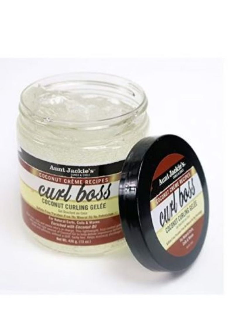 Aunt Jackie's AUNT JaCKIE'S CURL BOSS COCONUT CURLING GEL 15oz  - Image 2