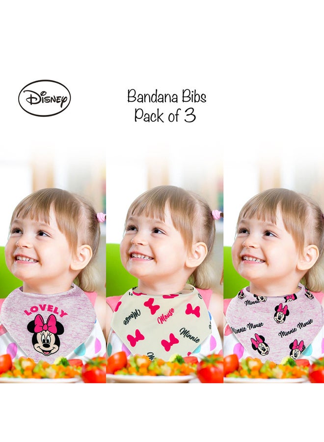 Disney Minnie Mouse Bandana Baby Bibs - Image 4