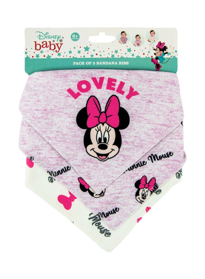 Disney Minnie Mouse Bandana Baby Bibs - Image 2