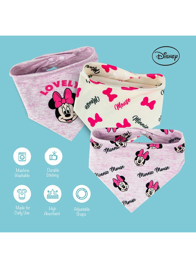 Disney Minnie Mouse Bandana Baby Bibs - Image 3
