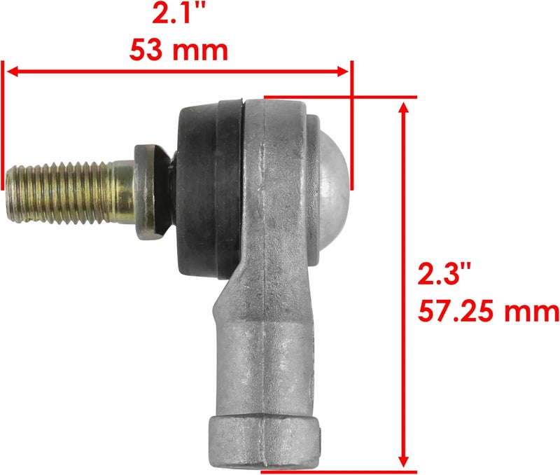 Caltric Two Sets of Tie Rod End Kit for Honda TRX250 TRX-250 Fourtrax 250 (1985-1986) - Image 2