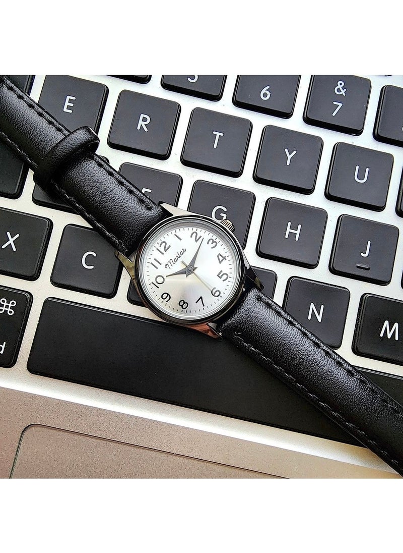 Tekno Trust Retro Women's Wristwatch, Vintage Design, Classic Design, Black Case, Minimal Design, Strap  - Image 5