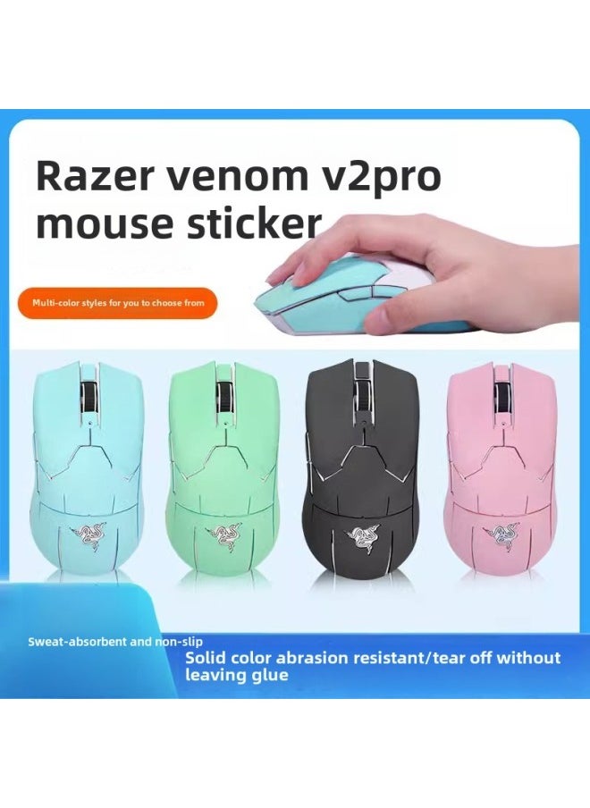 Generic - Suitable For Poison Viper V2pro Mouse Anti-slip Sticker V2pro Sticker Sweat Absorbing Film Palm Protection Sticker All-inclusive Anti-sweat Sticker-color: A Red Printed Mouse Sticker - Image 1