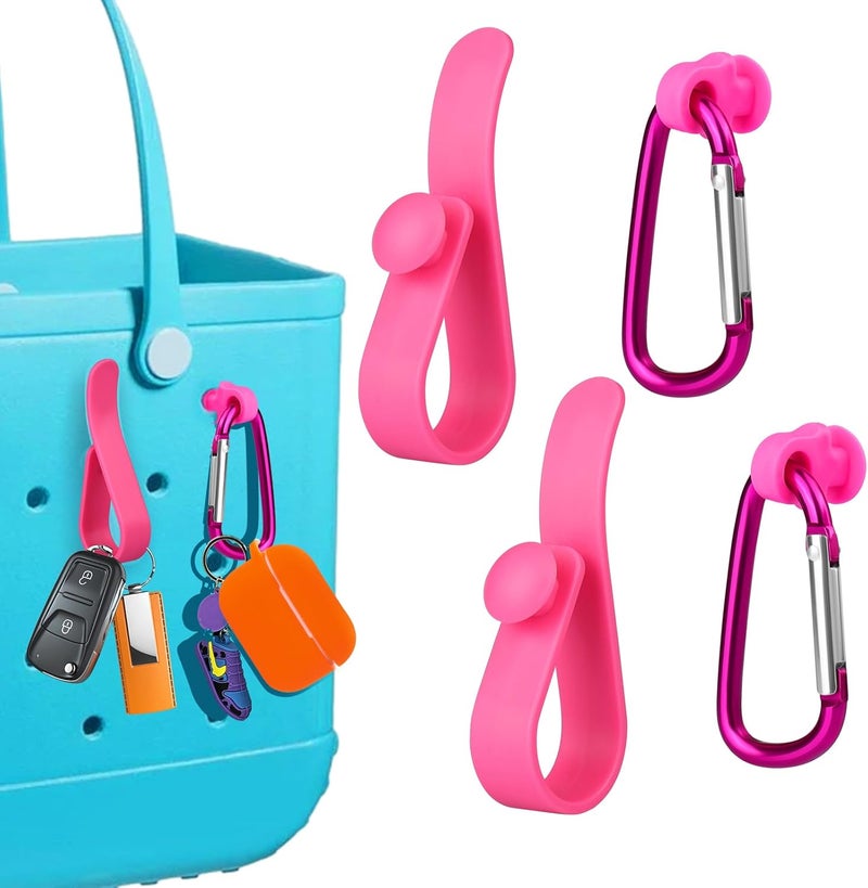 Mity Rain Key Holder for Bogg Bag, Accessories for Bogg Bags Original X Large, Insert Charm Carabiner Keychain for Beach Bag - Image 1