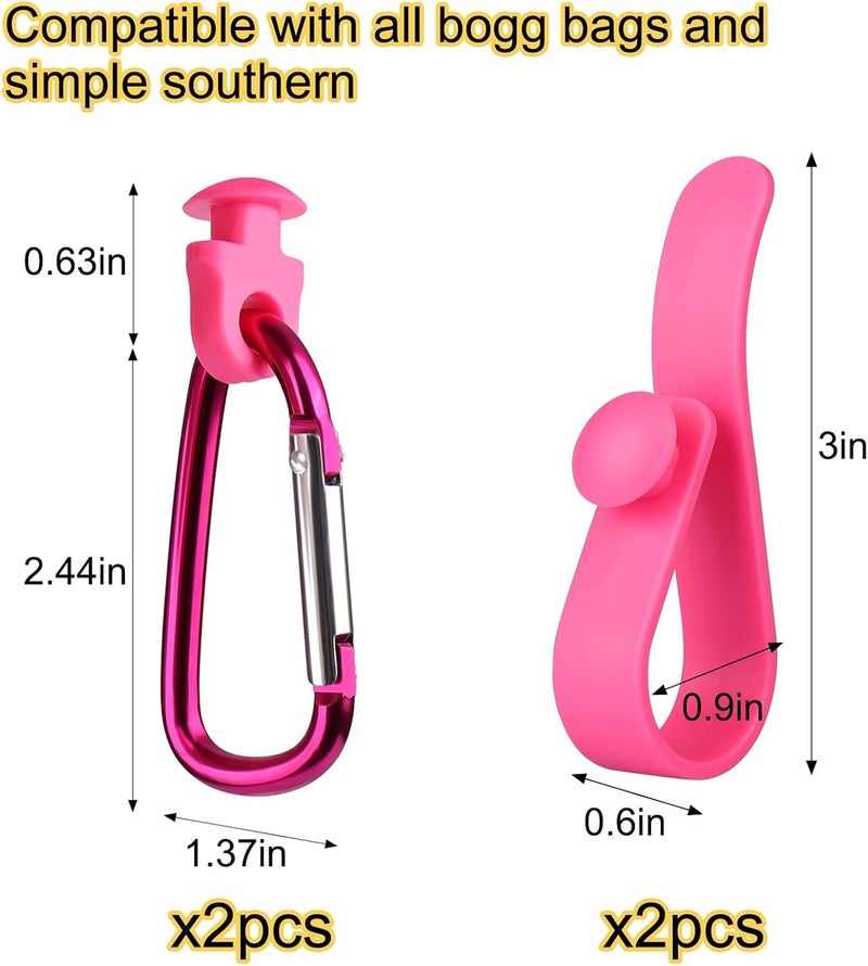 Mity Rain Key Holder for Bogg Bag, Accessories for Bogg Bags Original X Large, Insert Charm Carabiner Keychain for Beach Bag - Image 4