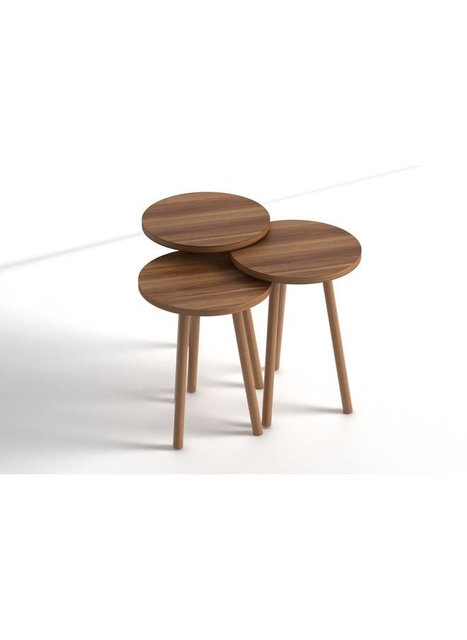 Home Canvas - Home Canvas Elips Made In Turkey Modern Coffee Table Centre Table For Living Room, Easy Assembly Wood Legs - Image 1