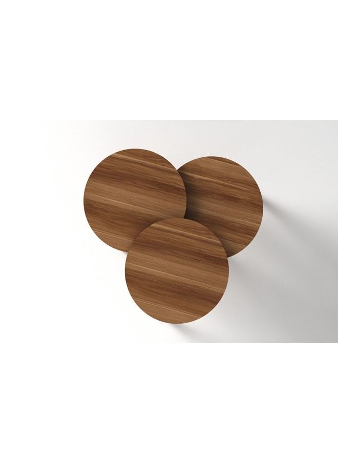 Home Canvas - Home Canvas Elips Made In Turkey Modern Coffee Table Centre Table For Living Room, Easy Assembly Wood Legs - Image 1