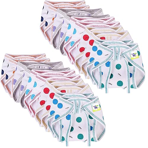Toddylon Baby Products New Born Baby Clothes | Cloth Diapers | Langots | Nappies | Cotton | Reusable | Washable | Nappy (0-6 Months, Pack of 20) - Image 1
