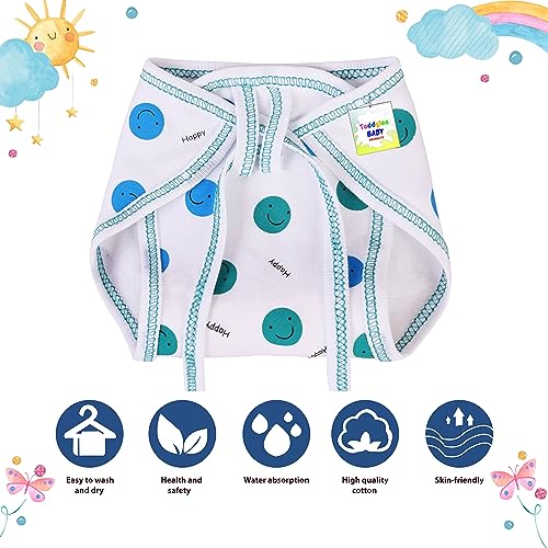 Toddylon Baby Products New Born Baby Clothes | Cloth Diapers | Langots | Nappies | Cotton | Reusable | Washable | Nappy (0-6 Months, Pack of 20) - Image 5