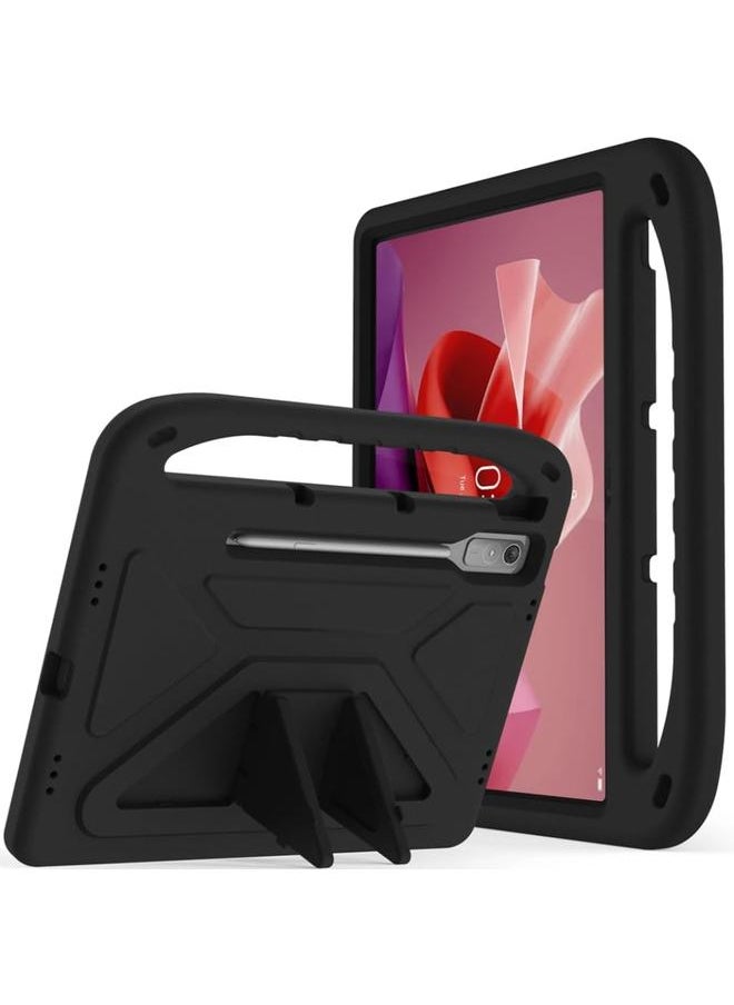 erorex - Tablet Case Compatible With Lenovo Tab P12 12.7 Inch Tb370Fu 2023 Kids Friendly Lightweight Eva Shockproof Handle Stand Protective Cover Blue - Image 1