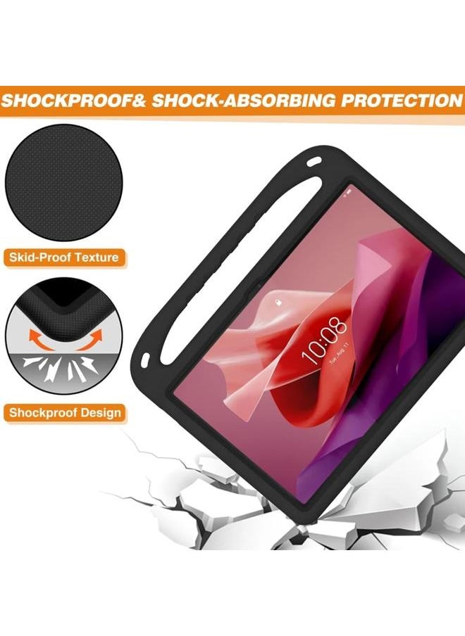erorex - Tablet Case Compatible With Lenovo Tab P12 12.7 Inch Tb370Fu 2023 Kids Friendly Lightweight Eva Shockproof Handle Stand Protective Cover Blue - Image 1