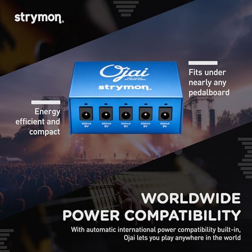Strymon Ojai Guitar Effects Pedal Power Supply For Pedalboards with Five High-Current 500mA Outputs, Expandable - Image 5