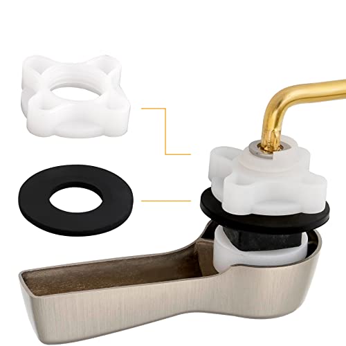 Hibbent 2 Pack Universal Side Mount Toilet Handle Angle-Mount Adjustable Trip Lever Tank Flush Lever Replacement Handle with 2 Pieces Stainless Steel Flapper Chains for Most Toilets - Brushed Nickel - Image 3
