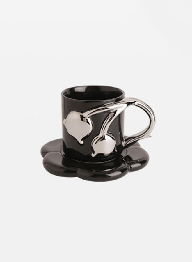 Camelback ceramic ins bell lily mug coffee cup drinking cup high-value ceramic water cup