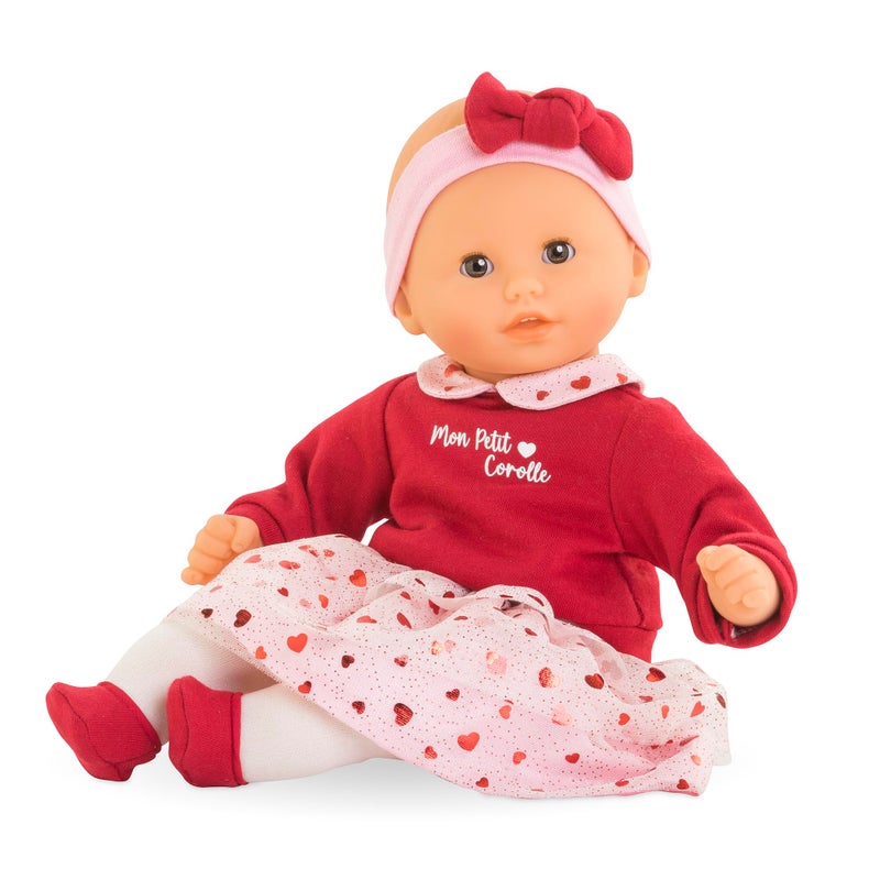 Corolle Margaux Petals 12 Soft Boy Baby Doll with Vanilla Scent Pink and Red Hearts Outfit Sleeping Eyes for Girls Ages 18 Months Cute Reborn Realistic Baby Dolls for 2 Year Old Girls - Image 3