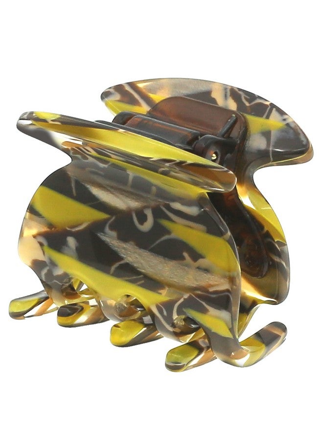 كاميلا مشبك شعر فرنسي للنساء من باريس CP3181، مصنوع يدويًا، خردل، مشابك شعر للفتيات الصغيرات الفك، إكسسوارات شعر متينة للنساء، مقبض قوي مانع للانزلاق، صنع في فرنسا - Image 1