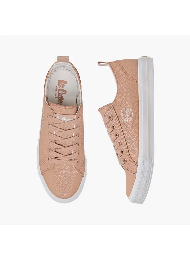 Lee Cooper Women's Logo Detail Sneakers with Lace-Up Closure
