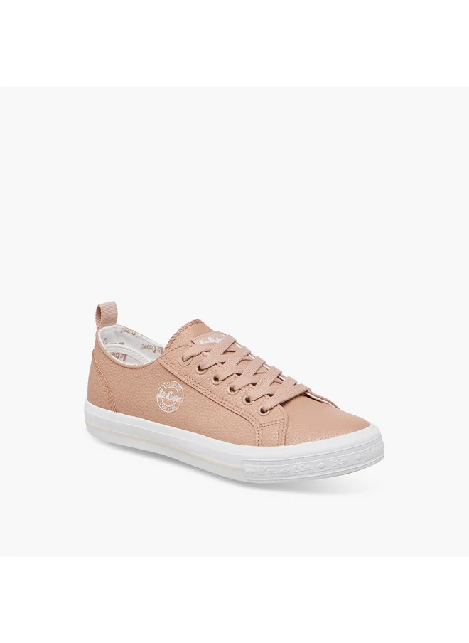 Lee Cooper Women's Logo Detail Sneakers with Lace-Up Closure