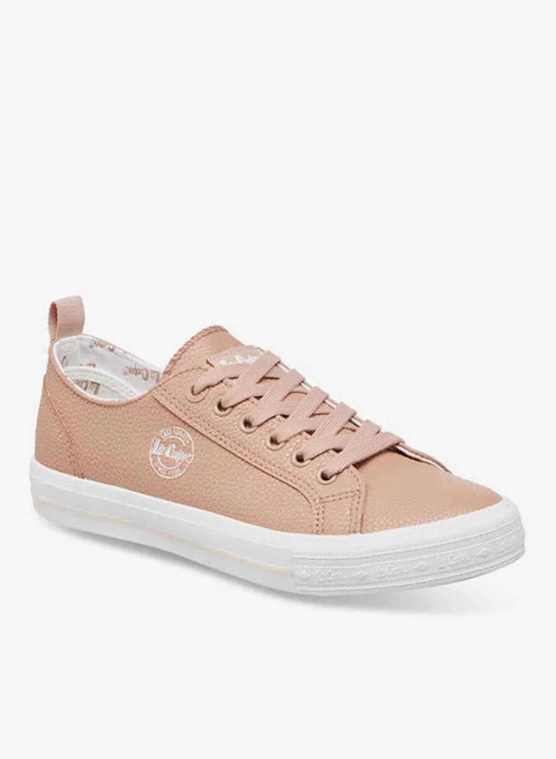 Lee Cooper Women's Logo Detail Sneakers with Lace-Up Closure