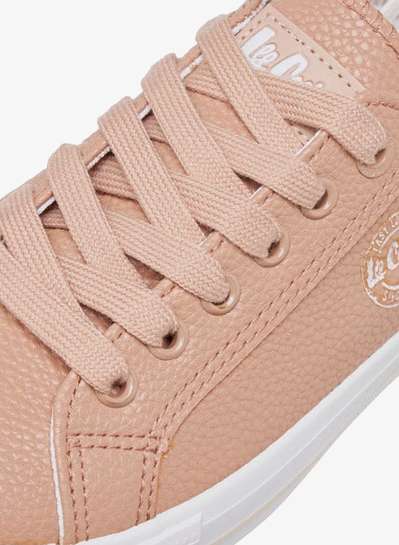 Lee Cooper Women's Logo Detail Sneakers with Lace-Up Closure - Image 4