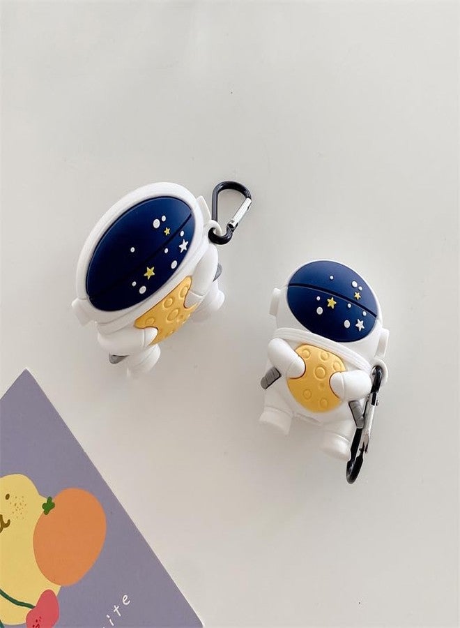 JCSMARTEC Silicone Case for Airpods Pro, Cute Funny Astronaut Protective Soft Rubber Cover Skin with Keychain (Astronaut Cookies) - Image 2