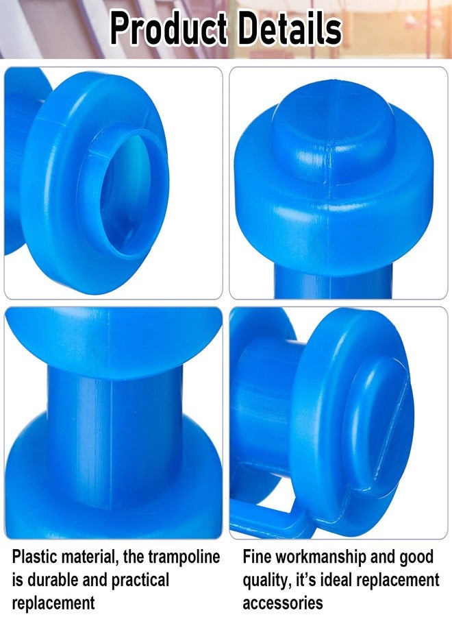 Lanties 12 Pcs Trampoline Caps - 1 Inch Diameter Enclosure Net Pole Caps & Replacement Poles for Safety Accessories - Image 3