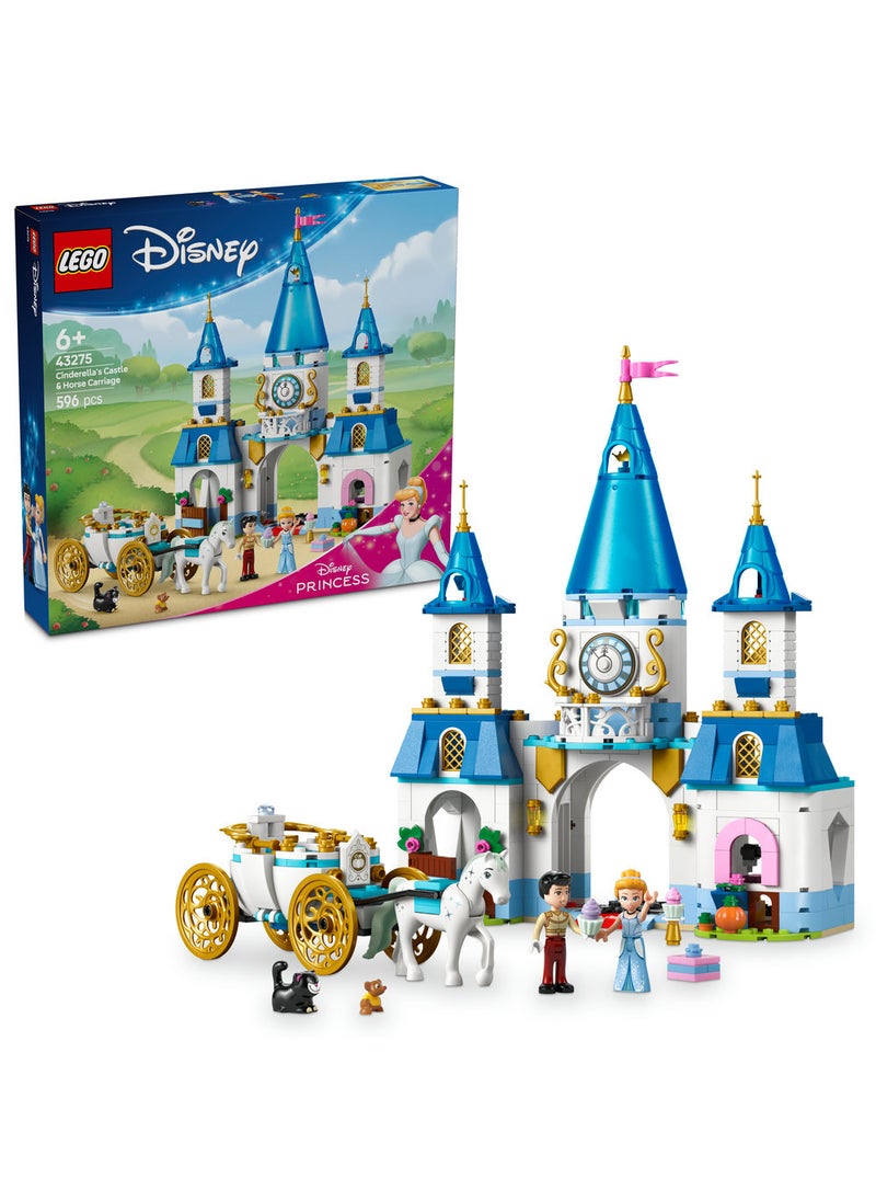 ليغو لعبة بناء قلعة سندريلا وعربة الخيول من ليغو® Disney Princess 43275  - Image 1