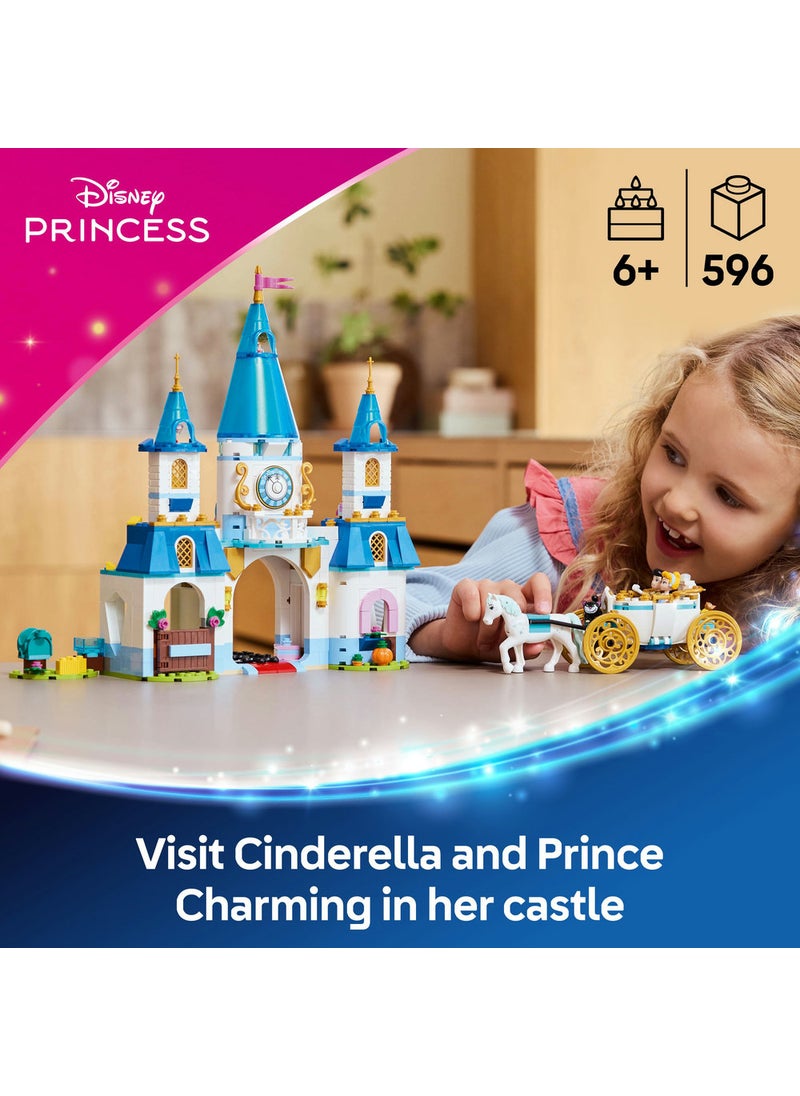 ليغو لعبة بناء قلعة سندريلا وعربة الخيول من ليغو® Disney Princess 43275  - Image 3