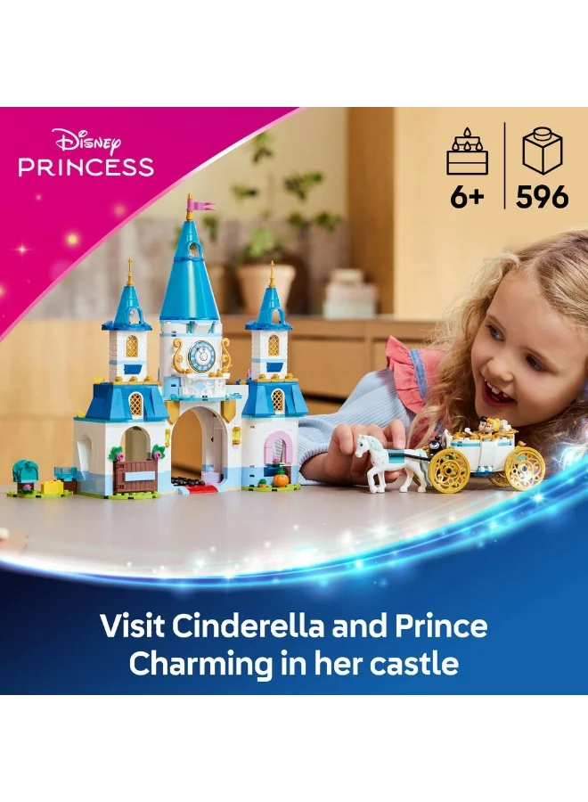 LEGO Disney Princess Cinderella'S Castle & Horse Carriage 43275 (596) Pieces
