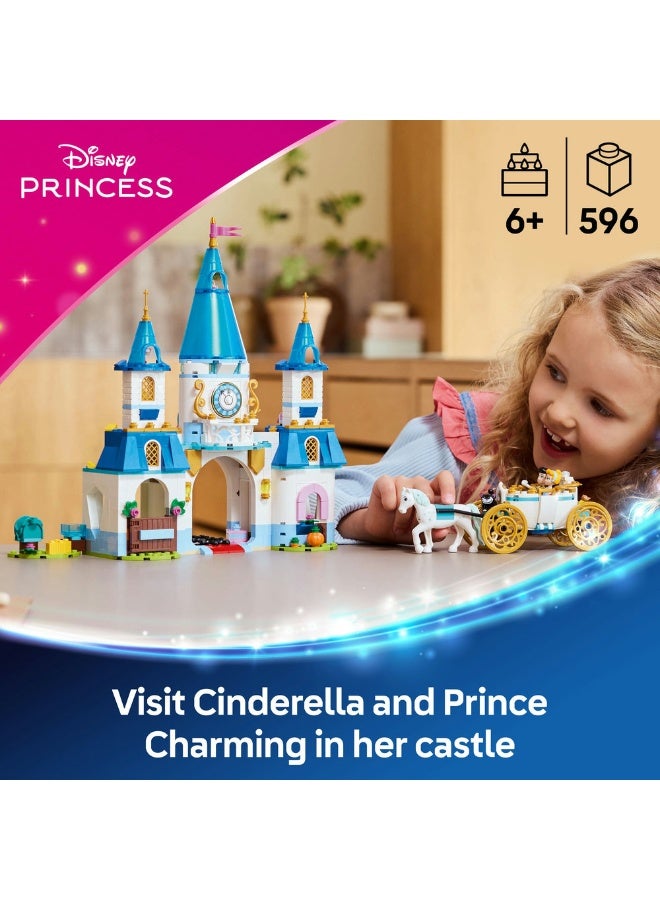 LEGO Disney Princess Cinderella'S Castle & Horse Carriage 43275 (596) Pieces  - Image 3