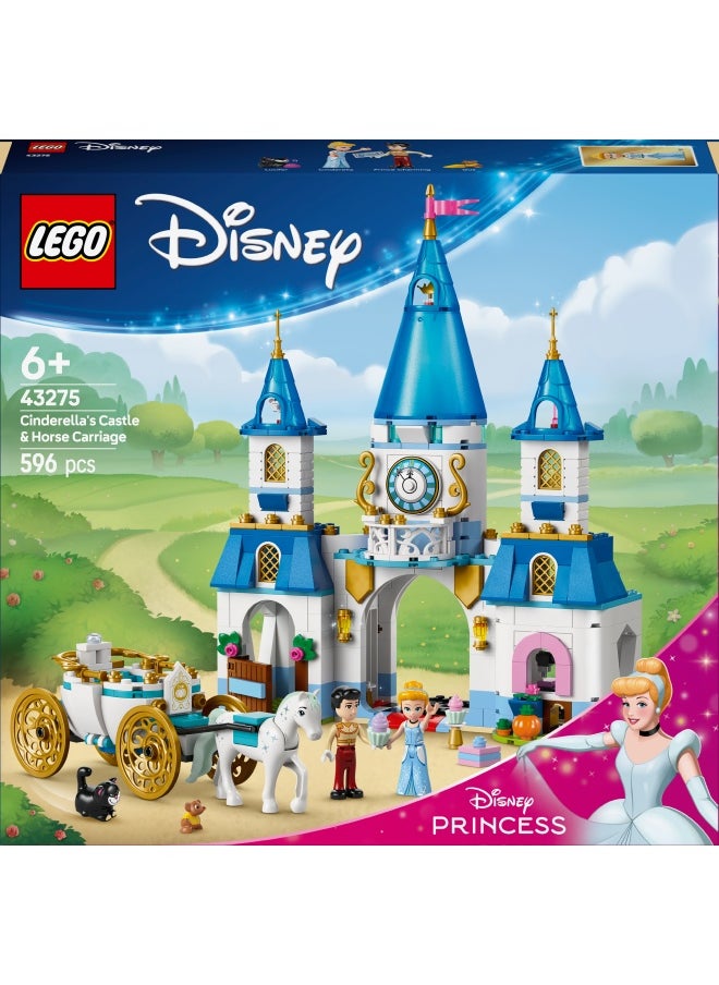LEGO Disney Princess Cinderella'S Castle & Horse Carriage 43275 (596) Pieces  - Image 2