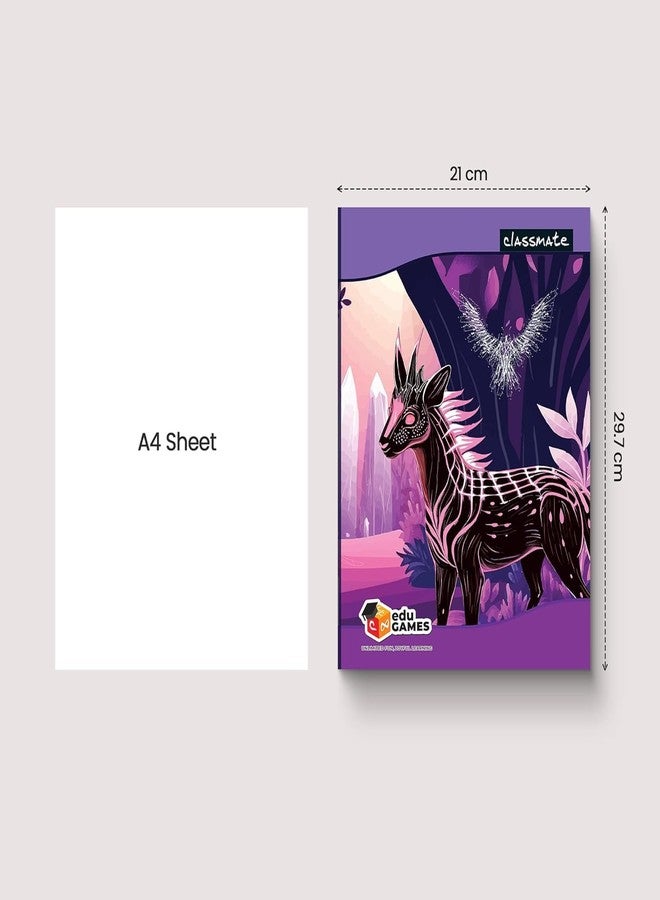 Classmate A4 Long Notebook - Single Line, Soft Cover, 304 Pages, 297mm x 210mm - Pack of 2 - Image 2
