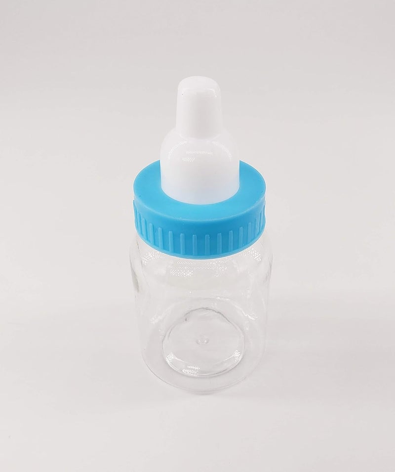 VINAU 24 Pcs Blue Mini Baby Bottle Fillable Baby shower Newborn baby Baptism for Girl Boy Birthday Party Dcor favor gift - Image 2