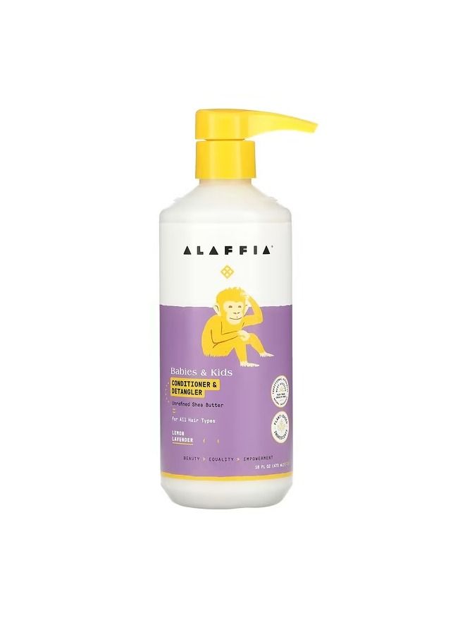 Babies  Kids Conditioner Detangler Lemon Lavender 16 fl oz 473 ml