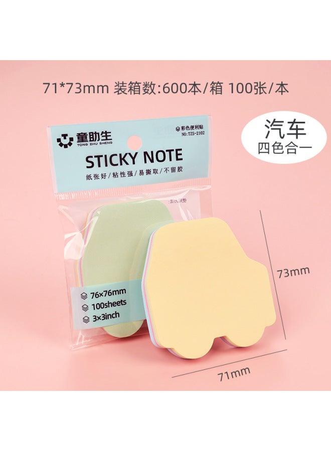 HELPS Creative Color Post-it Cute Post-it Notes Office Stationery Post-it Notes Tear Student Strong Sticky Message Post-it Notes - Image 1