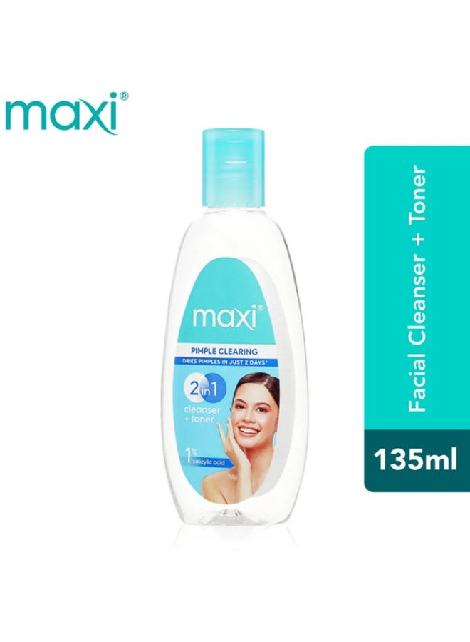 Maxi Pimple Clearing Cleanser + Toner - 135ml - Image 1