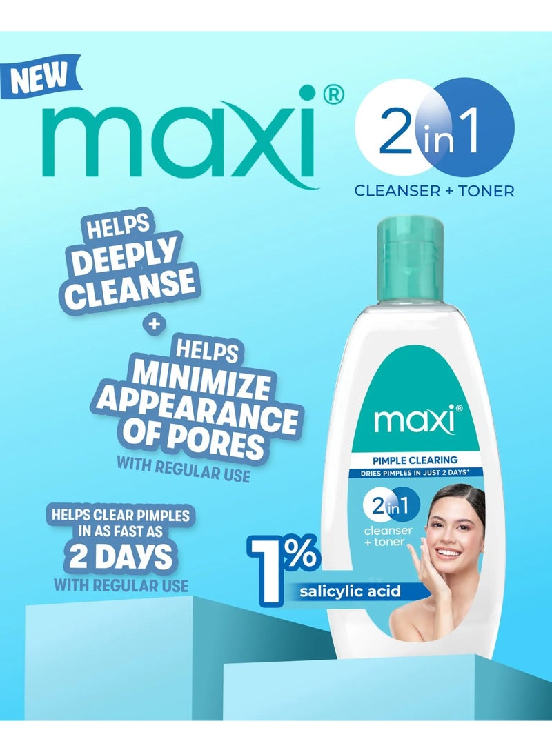 Maxi Pimple Clearing Cleanser + Toner - 135ml - Image 4