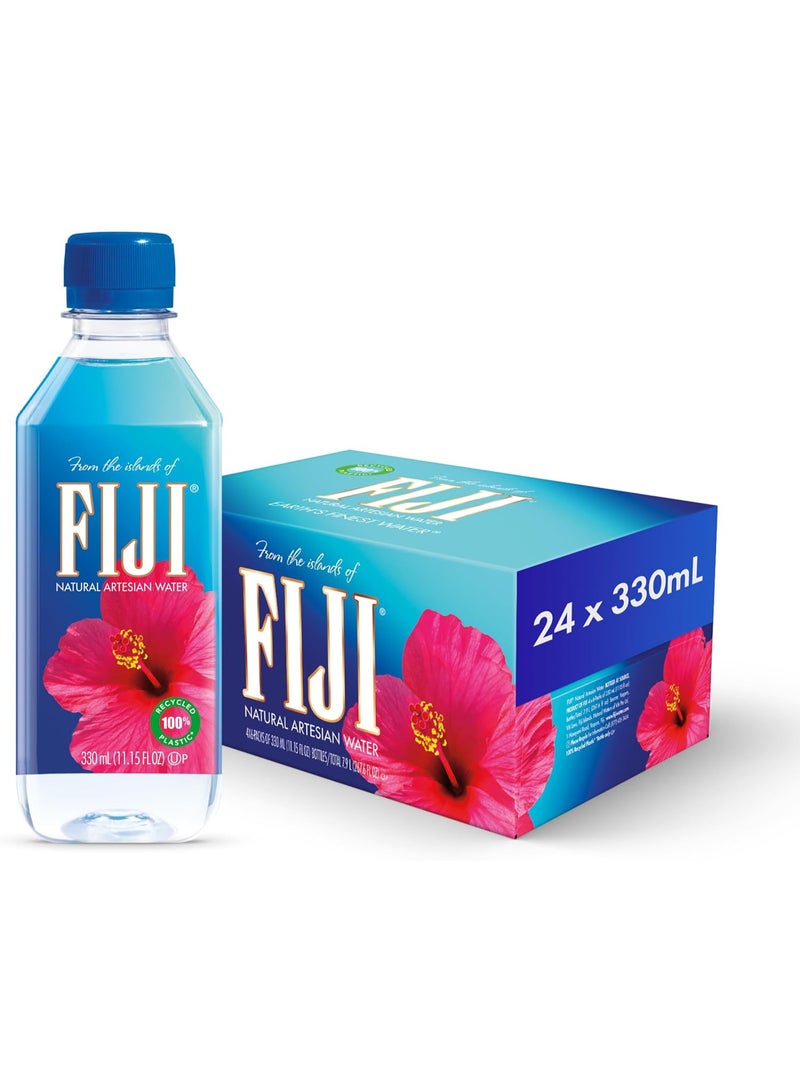 Fiji Bottled Natural Mineral Water 330 ml x  4 x 6