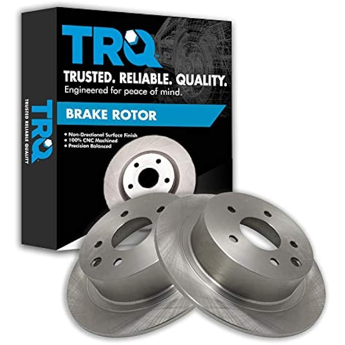 ريحني زوج دوار الفرامل القرصية الخلفية TRQ مجموعة 20022018 نيسان ألتيما 20112017 نيسان جوك 20042008 نيسان ماكسيما 20072018 نيسان سنترا - Image 2