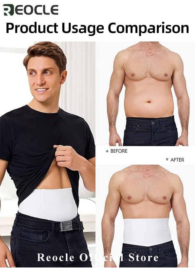 REOCLE - Men's Tummy Control Shorts High Waist Slimming Underwear Body Shaper Seamless Belly Girdle Boxer Briefs - Image 1