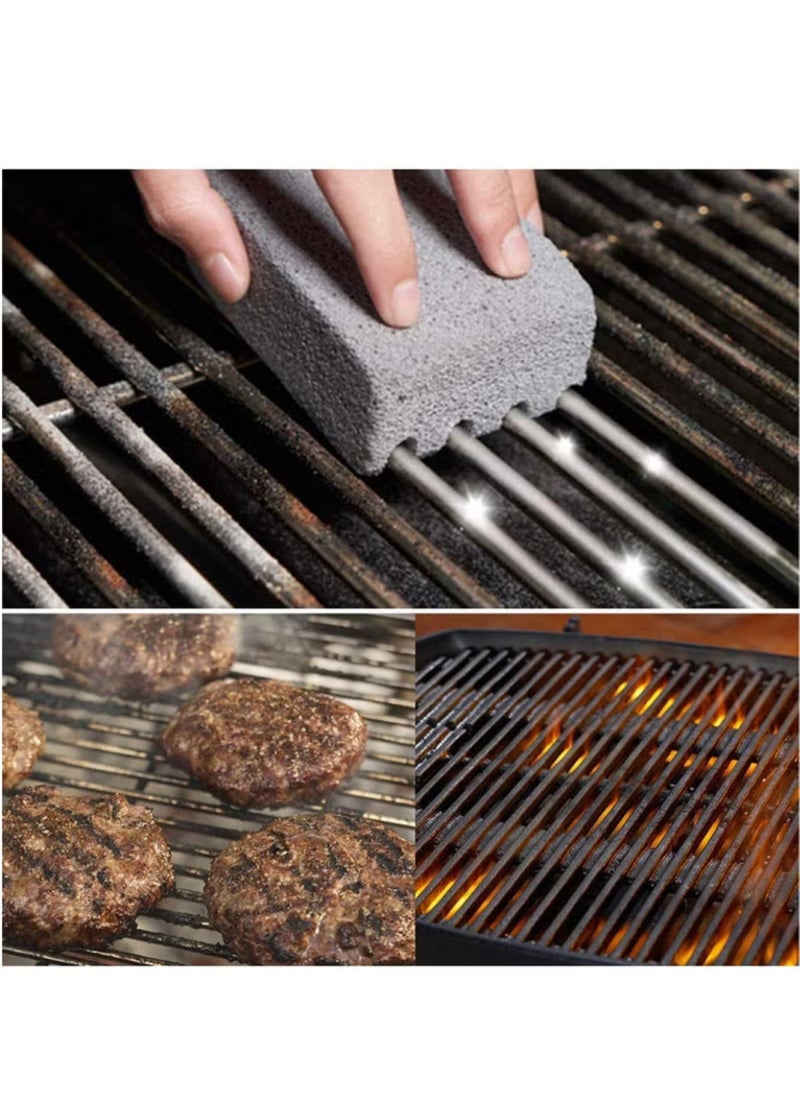 Generic - Griddle Grill Cleaning Brick Block - Pumice Cleaner Stone Tool - Cleaning Flat Top Grills or Griddles, Grills Grate - Removes Stubborn Grime for Restaurant, Outdoor, Home and Kitchen (4Pack) - Image 1
