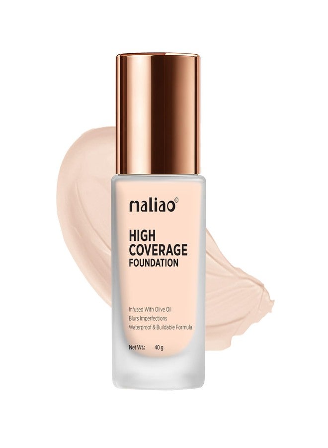 ماليو كريم أساس مالياو عالي التغطية ومقاوم للماء | تغطية كاملة تدوم طويلاً | إطلالة ساحرة تدوم طوال اليوم | لمسة نهائية مطفية | مقاوم للعرق والزيوت | تركيبة خفيفة الوزن تسمح للبشرة بالتهوية | بيج طبيعي، 40 مل - Image 1