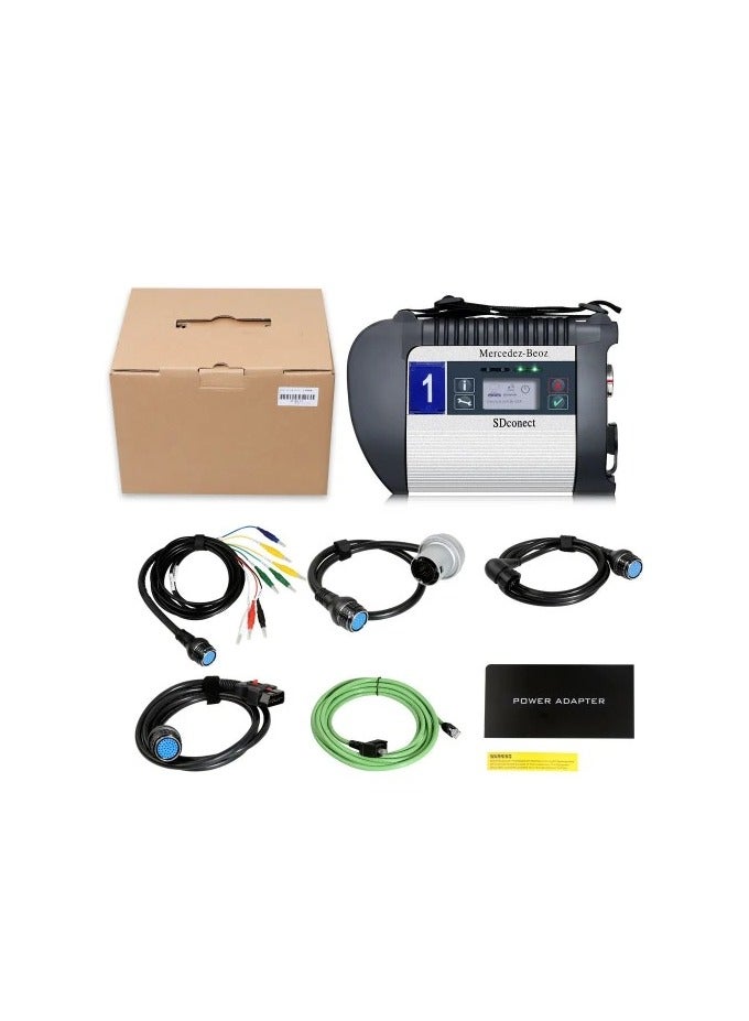 X-PRO5 Latest Edition MB Star C4 Plus DOIP Professional Diagnosis Tool Full Set Cable with WiFi And DOIP Function for Mercedes-benz Car & Trucks Online Programming with Software Installation Xentry DAS vediamo dts monaco ewa wis Star finder  - Image 4