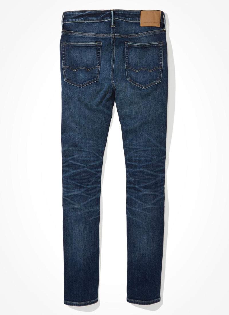 امريكان ايجل Mid Wash Slim Fit Jeans  - Image 5